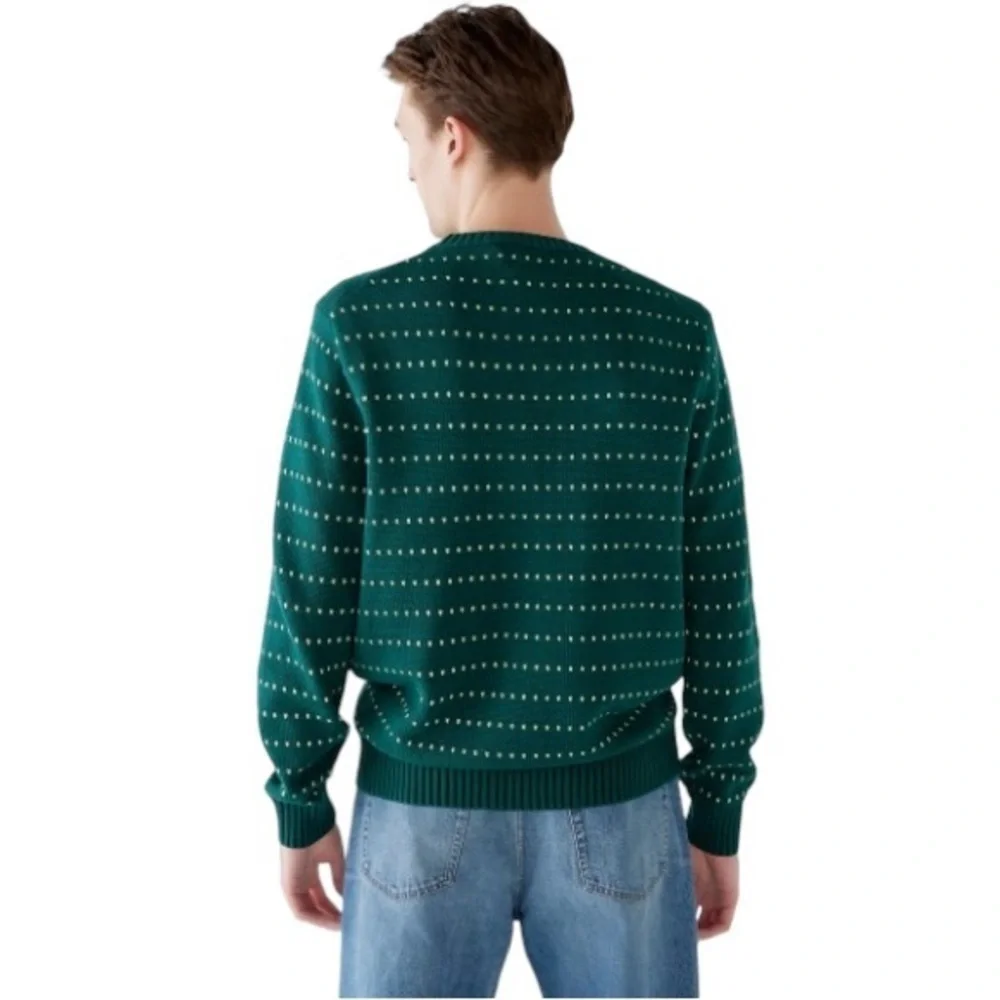 J. CREW Heritage Cotton Crewneck Sweater in‎ Bird's-Eye Stitch BN491 SP23
